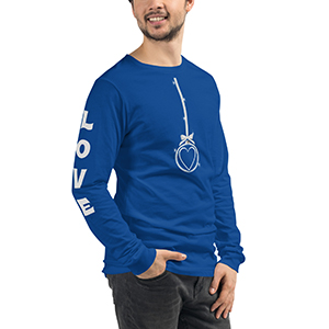 Royal Blue with Right Sleeve Print