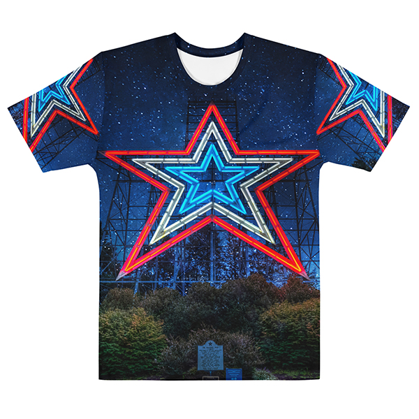 Starry Night Roanoke Star Men's Crew Neck T-Shirt