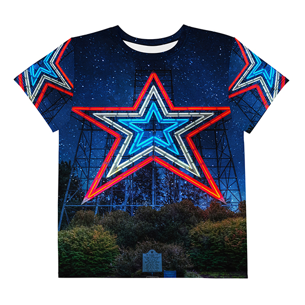 Youth Starry Night Roanoke Star All Over Print T-Shirt