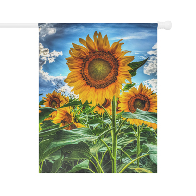 Large Flag September Sunflowers