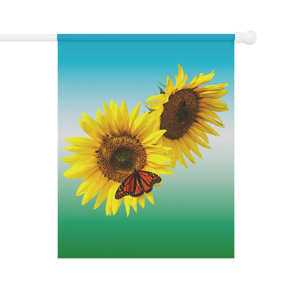Large Flag Monarch on Sunflower