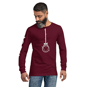 Maroon with Right Sleeve Print