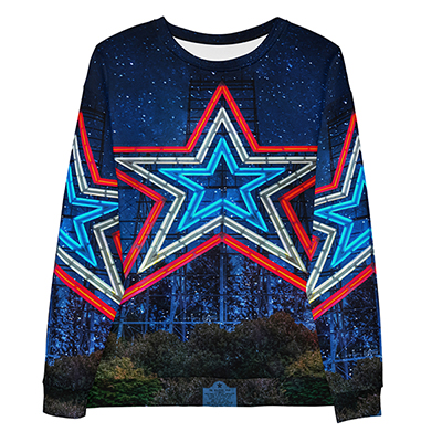 All Over Print Starry Night Rke Star Sweatshirt