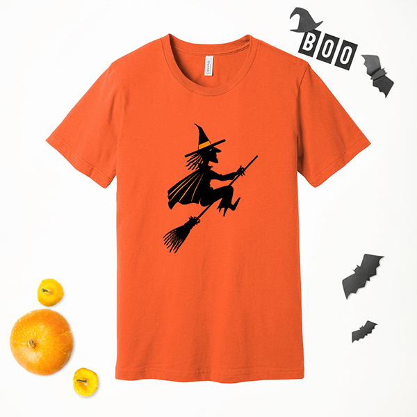 Flying Witch on T-Shirt