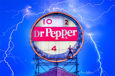 Dr. Pepper Lightning Poster by Terry Aldhizer
